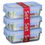 Emsa - EMSA CLIP & CLOSE Rectangular Caja 0.55L Azul, Transparente 3pieza(s)