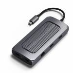 Satechi - Adaptador MX multipuerto - Estaci�n de acoplamiento - USB-C - 2 x HDMI - GigE