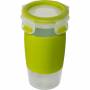 Emsa - EMSA CLIP & GO T�per Verde, Transparente De pl�stico 0,45 L 1 pieza(s)