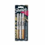 Sharpie Metallic Marker Permanent F 3 Stk Blister - Rotulador Metalico Permanente F Sharpie 3 pzas blister