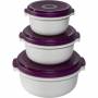 Emsa - EMSA Micro Family Alrededor Establecer Blackberry, Blanco 3 pieza(s)
