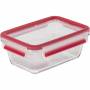 Emsa - EMSA CLIP & CLOSE N1040800 recipiente de almacenar comida Rectangular Caja 0,85 L Transparente 1 pieza(s)