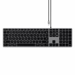 Satechi - Satechi Slim W3 teclado USB QWERTZ Alem�n Negro, Gris