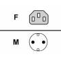 Fujitsu - Fujitsu Cable powercord (D,..), 1.8m, grey Gris 1,8 m
