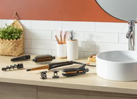 Rowenta - Rowenta Infinite Looks CF4231F0 Utensilio de peinado Herramienta de peinado con m�ltiples accesorios Caliente Negro, Bronce 1,8 m