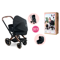 &nbsp;"Corolle-Corolle BB36/42 CYBEX PRIAM - LANDAU NOIR 3 EN 1 -Corolle-Toys/Spielzeug"