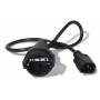 Apc - APC-电源线-CEE 7/ 7 (W) 符合 IEC 60320 C14-10 A-61 cm-黑色-适用于 P/ N：SMX3000RMHV2UNC、SUA750IX38