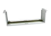Allnet - ALLNET 19 pulgadas zbh. Soporte de dispositivo para dispositivos de ra�l DIN/carril DIN, T150 mm/ 3HE, gris claro, montaje frontal, 