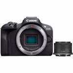 Canon - Canon EOS R100 + RF-S 18-45mm F4.5-6.3 IS STM Kit MILC 24,1 MP CMOS 6000 x 4000 Pixeles Negro