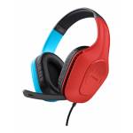 Trust - Trust GXT 416S Zirox Auriculares Al�mbrico Diadema Juego Negro, Cian, Rojo