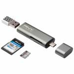 Pny Electronics - PNY R-TC-UA-3N1E01-RB lector de tarjeta USB 3.2 Gen 1 (3.1 Gen 1) Type-C Met�lico 