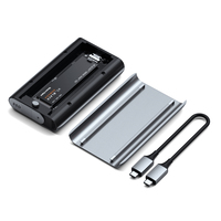 Satechi - Satechi USB4 NVMe SSD Pro Caja externa para unidad de estado s�lido (SSD) Gris, Transparente 