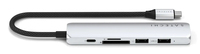 Satechi - Satechi ST-P6SS hub de interfaz USB Tipo C 10000 Mbit/s Plata 