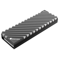 Jonsbo - Jonsbo M.2-3 GREY sistema de refrigeraci�n para ordenador Unidad de estado s�lido Disipador t�rmico/Radiador Negro, Gris 1 pieza(s)