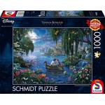 Schmidt Spiele - Schmidt Spiele Thomas Kinkade Studios: Disney Dreams Collections - The Little Mermaid and Prince Eric Puzzle rompecabezas 1000 pieza(s) Dibujos