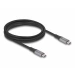 Delock - DeLOCK 81192 cable USB USB4 Gen 2x2 2 m USB C Negro, Gris